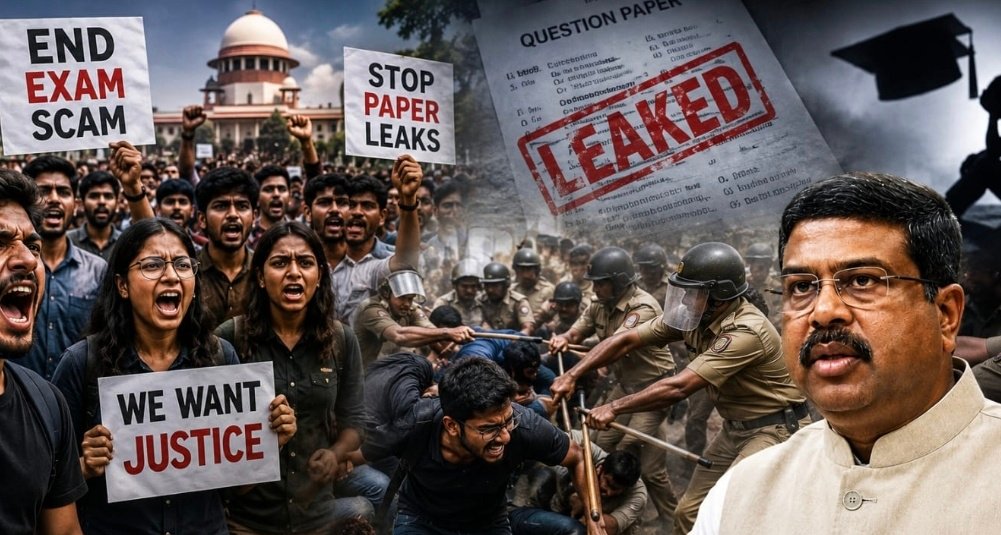 ప్రశ్నపత్రాల లీక్‌లపై దేశం రగిలింది!