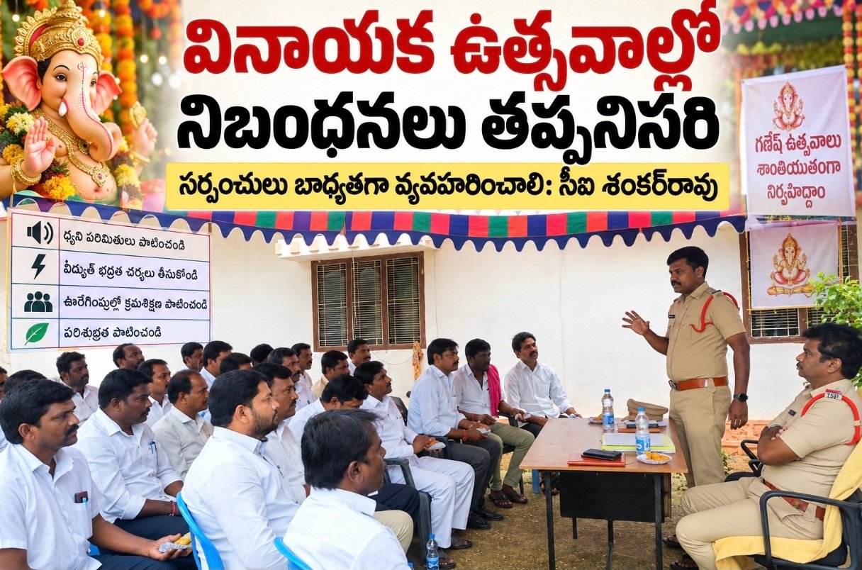 వినాయక ఉత్సవాల్లో నిబంధనలు తప్పనిసరి