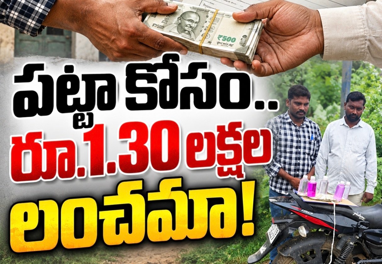 పట్టా కోసం.. రూ.1.30 లక్షల లంచమా!